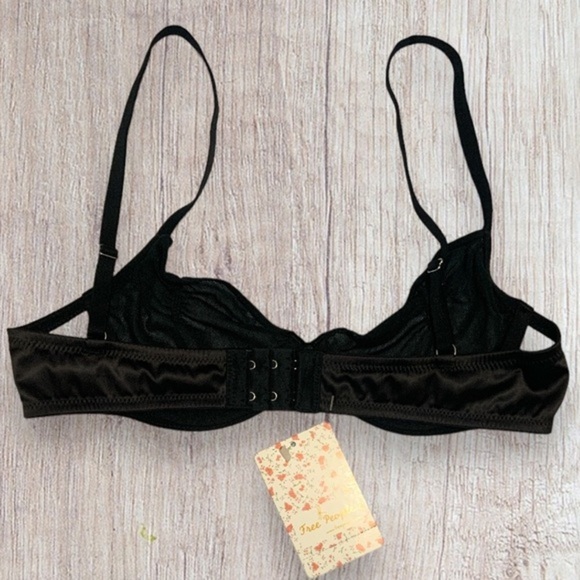 NWT Free People Heartthrob Underwire Bra Black XS - Picture 7 of 12
